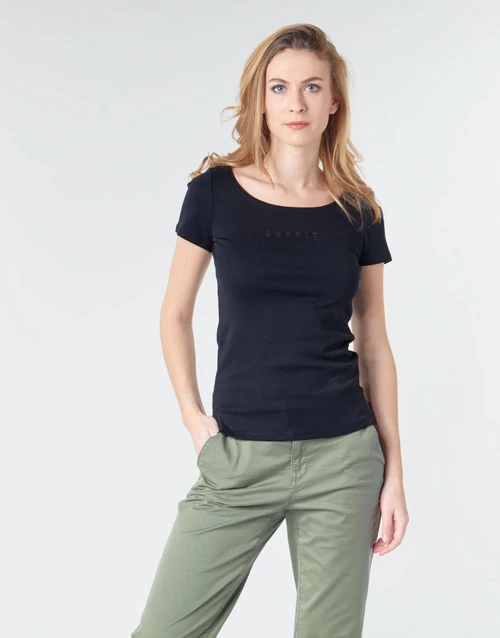 Esprit T-SHIRTS LOGO T-shirts & Polos Couleur Noir 4 Esprit T-SHIRTS LOGO T-shirts & Polos Couleur Noir – Image 2