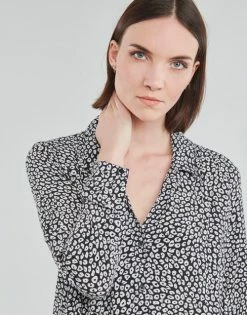 Esprit ROBE PRINT Robes Couleur Noir -Esprit Soldes Boutique 18925600 500 E