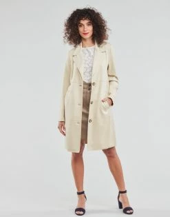 Esprit SUEDE COAT Manteaux Couleur Beige