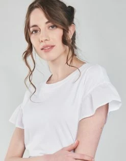 Esprit T-SHIRTS T-shirts & Polos Couleur Blanc -Esprit Soldes Boutique 19098163 500 E