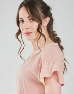 Esprit T-SHIRTS T-shirts & Polos Couleur Rose -Esprit Soldes Boutique 19098164 500 E