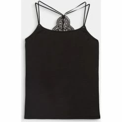 Esprit Top Auth Silver Lake Tops / Blouses Couleur NOIR