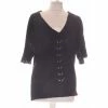 Esprit Top Manches Courtes 36 - T1 - S Tops / Blouses Couleur Noir -Esprit Soldes Boutique 20001668 500 A