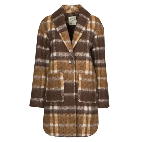 Esprit CHECK COAT Manteaux Couleur Marron 8 Esprit CHECK COAT Manteaux Couleur Marron – Image 6
