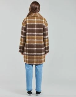 Esprit CHECK COAT Manteaux Couleur Marron 10 Esprit CHECK COAT Manteaux Couleur Marron -Esprit Soldes Boutique 20034749 500 D