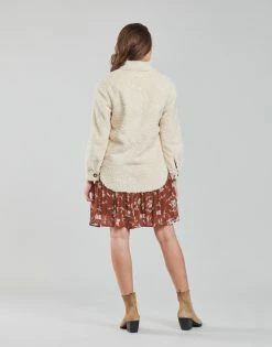 Esprit LL F SHRLG SHKT Manteaux Couleur Beige -Esprit Soldes Boutique 20034752 500 D