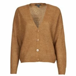 Esprit WP V-ECK CARDI Pulls & Gilets Couleur Marron