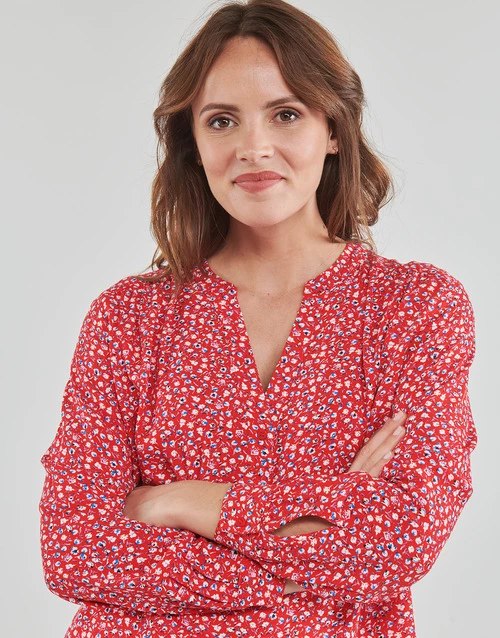 Esprit viscose blouse Chemises Couleur Rouge 6 Esprit viscose blouse Chemises Couleur Rouge – Image 5