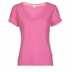 Esprit LINEN CO BLEND T-shirts & Polos Couleur Rose