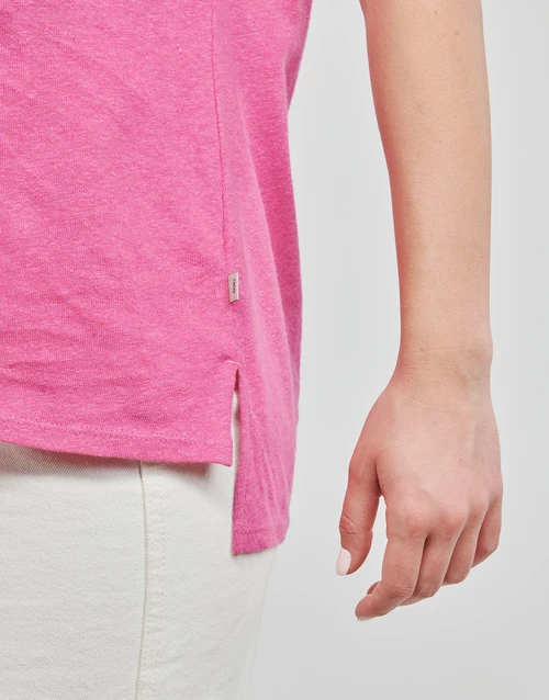 Esprit LINEN CO BLEND T-shirts & Polos Couleur Rose 7 Esprit LINEN CO BLEND T-shirts & Polos Couleur Rose – Image 5