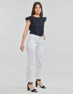 Esprit OCS fab mix T-shirts & Polos Couleur Marine -Esprit Soldes Boutique 21238008 500 C