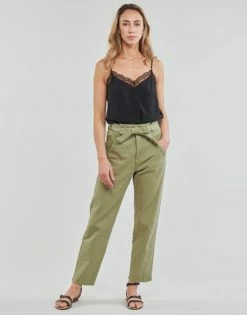 Esprit Relaxed Jogger Pantalons Couleur Kaki
