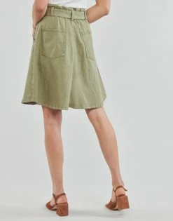 Esprit Ruffle Skirt Jupes Couleur Kaki -Esprit Soldes Boutique 21238011 500 D