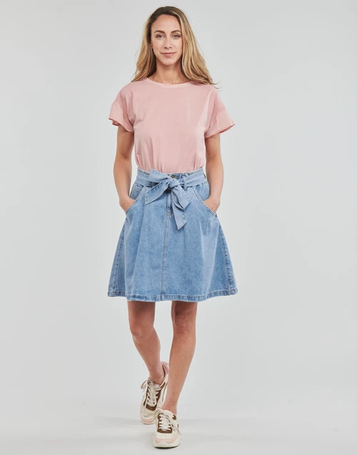 Esprit Tencel Skirt Jupes Couleur Bleu 4 Esprit Tencel Skirt Jupes Couleur Bleu – Image 2