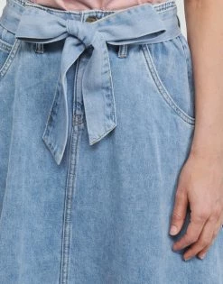 Esprit Tencel Skirt Jupes Couleur Bleu 11 Esprit Tencel Skirt Jupes Couleur Bleu -Esprit Soldes Boutique 21238012 500 E