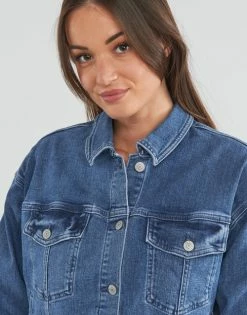 Esprit Denim Jacket Vestes Couleur Bleu 12 Esprit Denim Jacket Vestes Couleur Bleu -Esprit Soldes Boutique 21238015 500 E