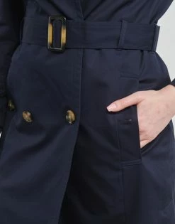 Esprit BCI F LL Trench Manteaux Couleur Bleu -Esprit Soldes Boutique 21238017 500 E