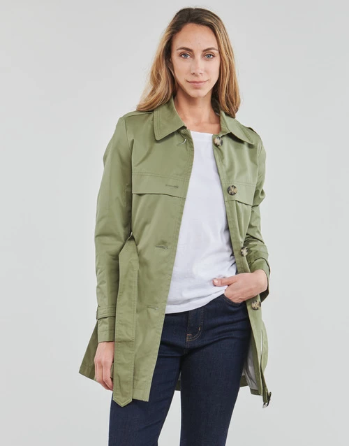 Esprit OCS LL TRNCH JK Manteaux Couleur Kaki 4 Esprit OCS LL TRNCH JK Manteaux Couleur Kaki – Image 2