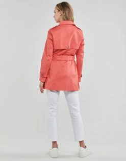 Esprit OCS LL TRNCH JK Manteaux Couleur Rose -Esprit Soldes Boutique 21238020 500 D