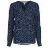 Esprit CORE Fluid Visc Chemises Couleur Marine -Esprit Soldes Boutique 21238022 500 A