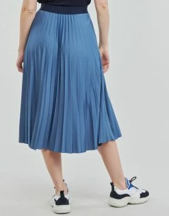 Esprit NOOS Pleate Jupes Couleur Bleu -Esprit Soldes Boutique 21238024 500 D