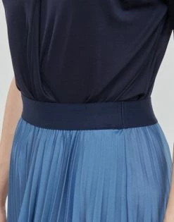 Esprit NOOS Pleate Jupes Couleur Bleu -Esprit Soldes Boutique 21238024 500 E