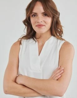 Esprit Blouse Tops / Blouses Couleur Blanc 10 Esprit Blouse Tops / Blouses Couleur Blanc -Esprit Soldes Boutique 21238027 500 E