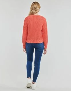 Esprit tape stitch car Pulls & Gilets Couleur Rose -Esprit Soldes Boutique 21238035 500 D