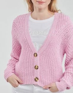 Esprit tape stitch car Pulls & Gilets Couleur Violet 11 Esprit tape stitch car Pulls & Gilets Couleur Violet -Esprit Soldes Boutique 21238036 500 E