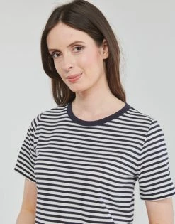 Esprit OCS basic tee T-shirts & Polos Couleur Marine -Esprit Soldes Boutique 21238037 500 E