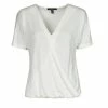 Esprit CLT wrap tshirt T-shirts & Polos Couleur Blanc -Esprit Soldes Boutique 21238038 500 A