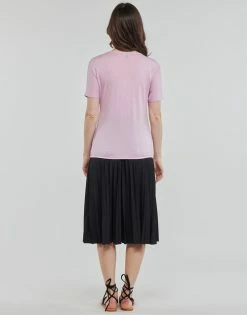 Esprit CLT wrap tshirt T-shirts & Polos Couleur Violet -Esprit Soldes Boutique 21238040 500 D