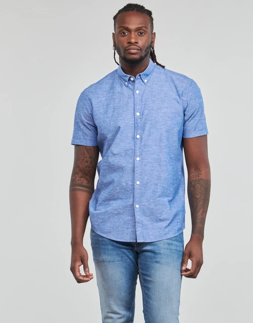 Esprit COO co/lin ssl Chemises Couleur Bleu 4 Esprit COO co/lin ssl Chemises Couleur Bleu – Image 2