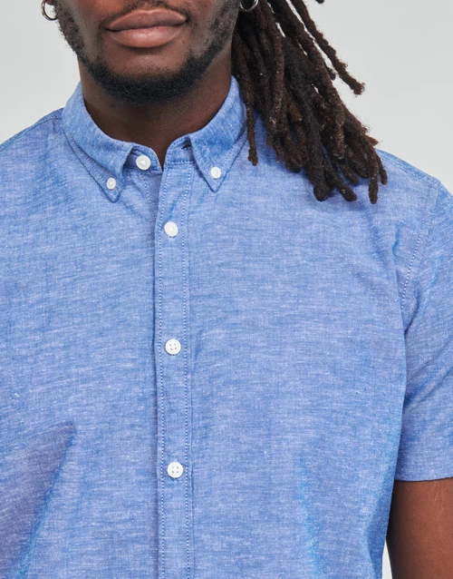 Esprit COO co/lin ssl Chemises Couleur Bleu 7 Esprit COO co/lin ssl Chemises Couleur Bleu – Image 5