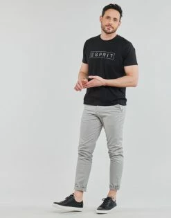 Esprit BCI N cn aw ss T-shirts & Polos Couleur Noir -Esprit Soldes Boutique 21238056 500 C