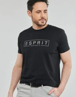 Esprit BCI N cn aw ss T-shirts & Polos Couleur Noir -Esprit Soldes Boutique 21238056 500 E