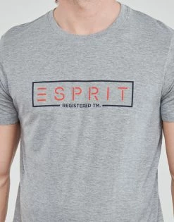 Esprit BCI N cn aw ss T-shirts & Polos Couleur Gris -Esprit Soldes Boutique 21238059 500 E