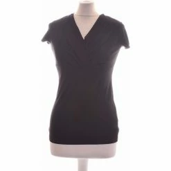 Esprit Top Manches Courtes 34 - T0 - Xs Tops / Blouses Couleur Noir
