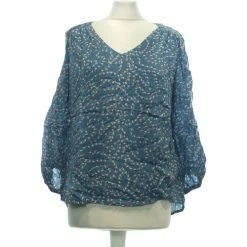 Esprit Top Manches Longues 34 - T0 - Xs Tops / Blouses Couleur Bleu