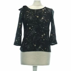 Esprit Top Manches Longues 36 - T1 - S Tops / Blouses Couleur Noir