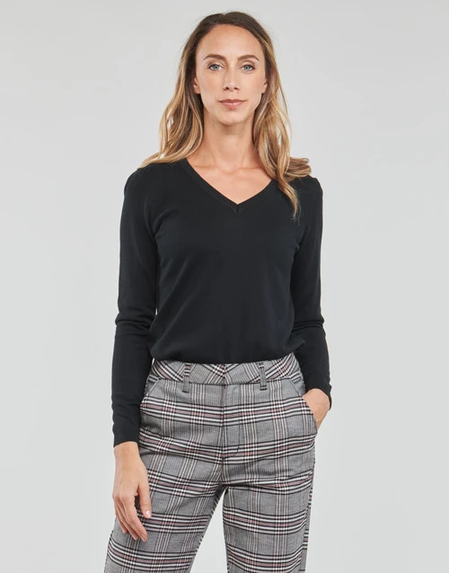 Esprit SUS VNECK SWEAT Pulls & Gilets Couleur BLACK 4 Esprit SUS VNECK SWEAT Pulls & Gilets Couleur BLACK – Image 2