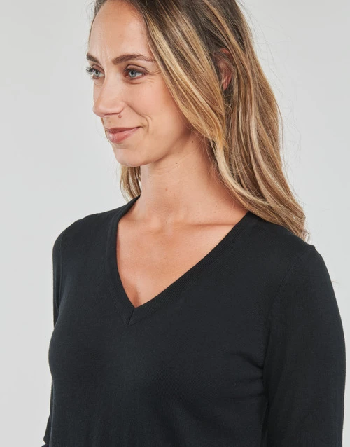 Esprit SUS VNECK SWEAT Pulls & Gilets Couleur BLACK 7 Esprit SUS VNECK SWEAT Pulls & Gilets Couleur BLACK – Image 5