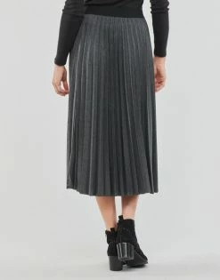Esprit RCS SKIRT PLEAT Jupes Couleur GUNMETAL -Esprit Soldes Boutique 23153590 500 D