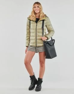Esprit RCS TAPE JACKET Manteaux Couleur PALE KHAKI 10 Esprit RCS TAPE JACKET Manteaux Couleur PALE KHAKI -Esprit Soldes Boutique 23153593 500 C
