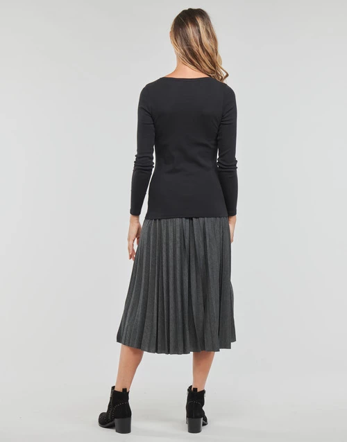 Esprit SUS LSLV SL T-shirts & Polos Couleur BLACK 4 Esprit SUS LSLV SL T-shirts & Polos Couleur BLACK – Image 3