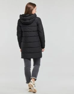 Esprit RCS LL RIB COAT Manteaux Couleur BLACK -Esprit Soldes Boutique 23153607 500 D