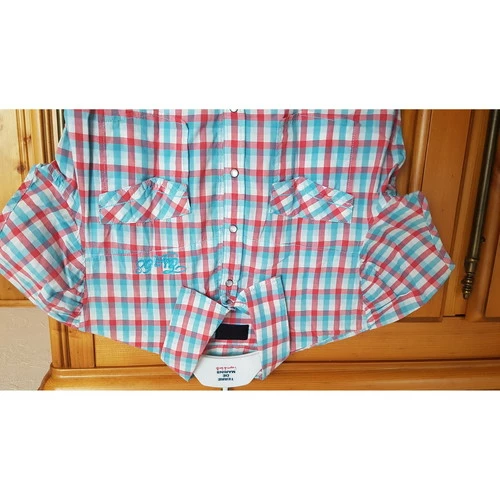 Esprit Blouse à carreaux Tops / Blouses Couleur Multicolore 4 Esprit Blouse à carreaux Tops / Blouses Couleur Multicolore – Image 2