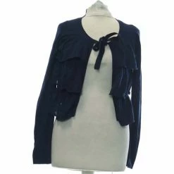 Esprit Gilet Femme 36 - T1 - S Pulls & Gilets Couleur Bleu