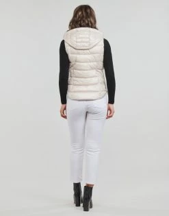 Esprit RCS TAPE VEST Manteaux Couleur CREAM BEIGE -Esprit Soldes Boutique 23318352 500 D