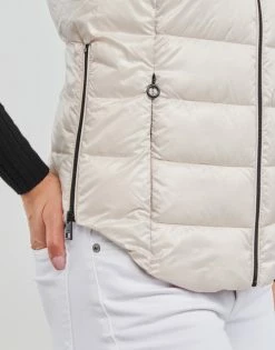 Esprit RCS TAPE VEST Manteaux Couleur CREAM BEIGE -Esprit Soldes Boutique 23318352 500 E